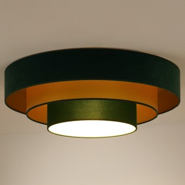 Duolla - Iluminação de teto LED LUNETA LED/26W/230V diâmetro 60 cm 4000K verde/dourado