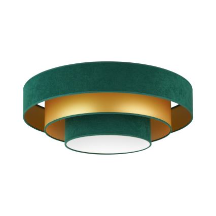 Duolla - Iluminação de teto LED LUNETA LED/26W/230V diâmetro 60 cm 4000K verde/dourado