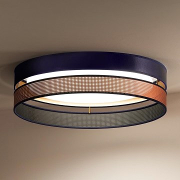 Duolla - Iluminação de teto LED ROLLER DUO SHINY LED/24W/230V diâmetro 45 cm azul/cobre