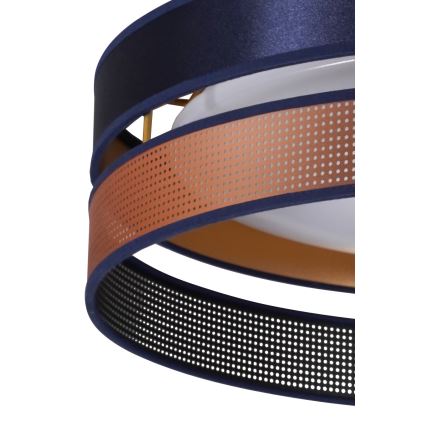 Duolla - Iluminação de teto LED ROLLER DUO SHINY LED/24W/230V diâmetro 45 cm azul/cobre