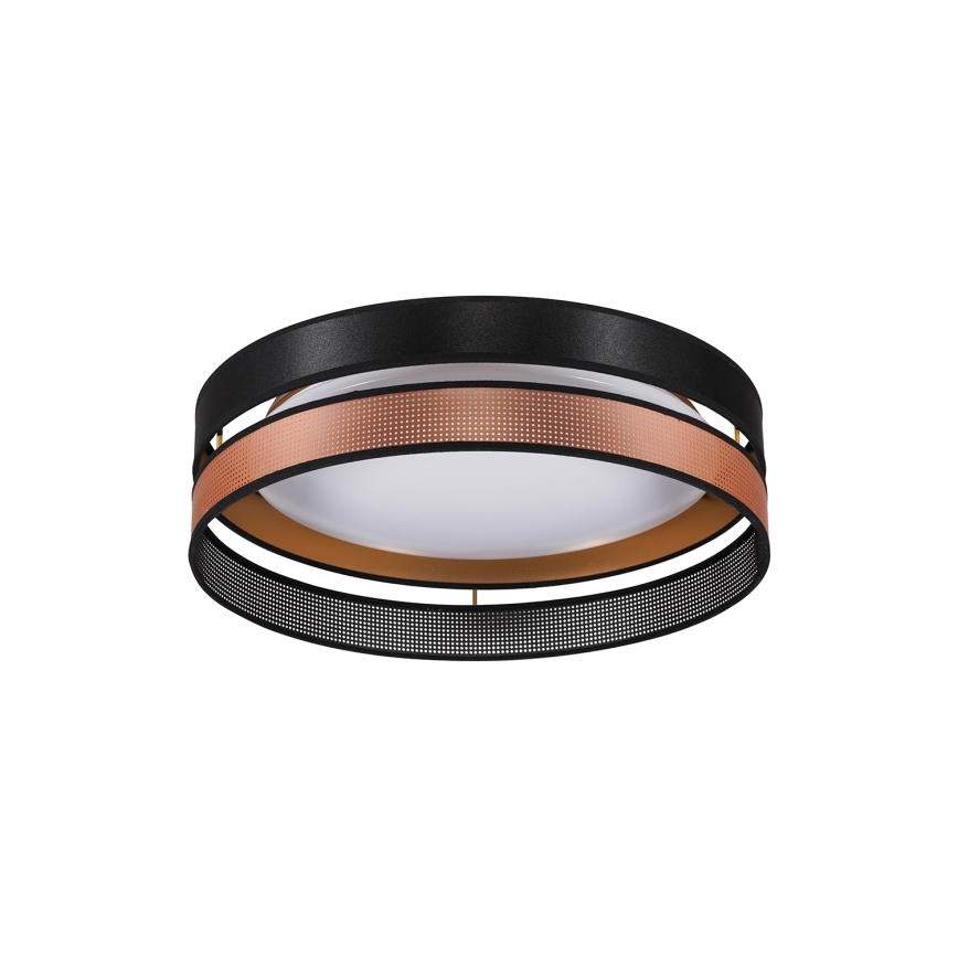 Duolla - Iluminação de teto LED ROLLER DUO SHINY LED/24W/230V diâmetro 45 cm preto/cobre