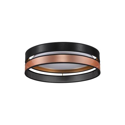 Duolla - Iluminação de teto LED ROLLER DUO SHINY LED/24W/230V diâmetro 45 cm preto/cobre