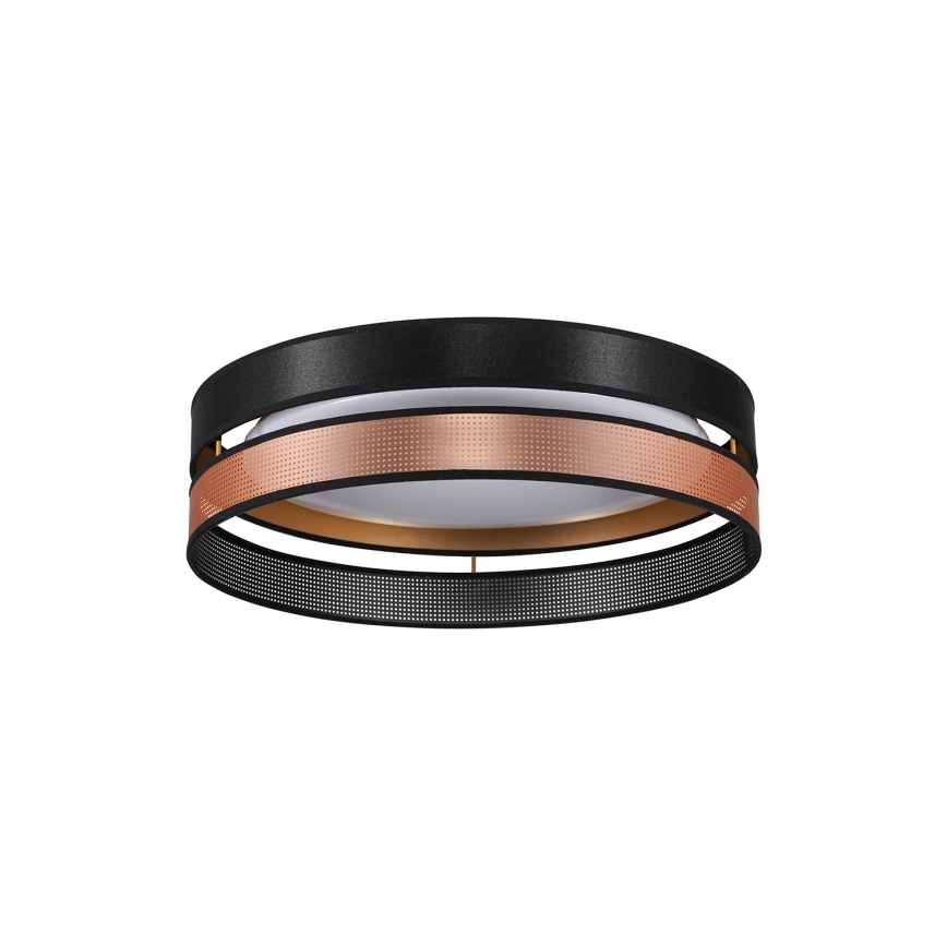 Duolla - Iluminação de teto LED ROLLER DUO SHINY LED/24W/230V diâmetro 45 cm preto/cobre