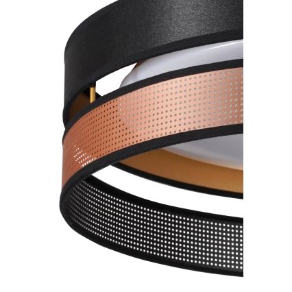 Duolla - Iluminação de teto LED ROLLER DUO SHINY LED/24W/230V diâmetro 45 cm preto/cobre