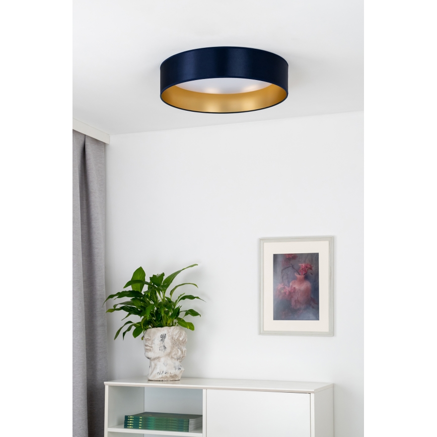 Duolla - Iluminação de teto LED ROLLER LED/24W/230V diâmetro 45 cm azul/dourado