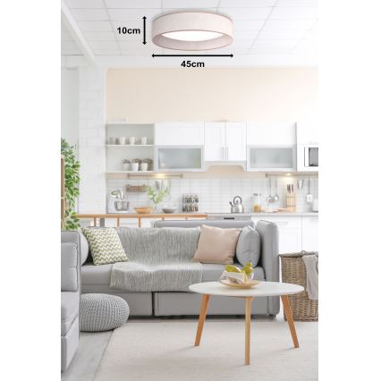 Duolla - Iluminação de teto LED ROLLER LED/24W/230V diâmetro 45 cm bege