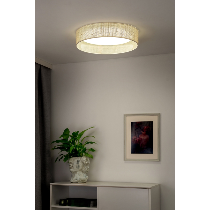 Duolla - Iluminação de teto LED ROLLER LED/24W/230V diâmetro 45 cm bege