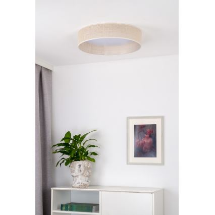 Duolla - Iluminação de teto LED ROLLER LED/24W/230V diâmetro 45 cm bege
