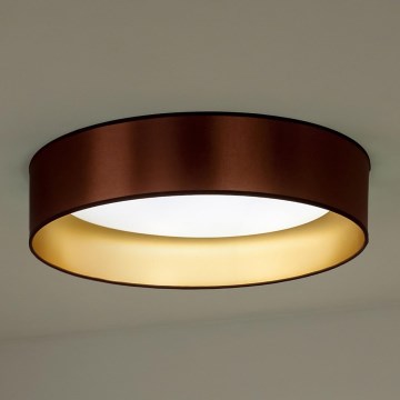 Duolla - Iluminação de teto LED ROLLER LED/24W/230V diâmetro 45 cm cobre/dourado