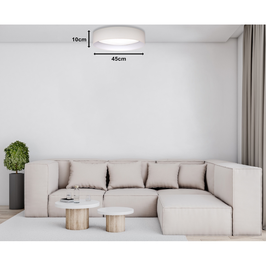 Duolla - Iluminação de teto LED ROLLER LED/24W/230V diâmetro 45 cm creme