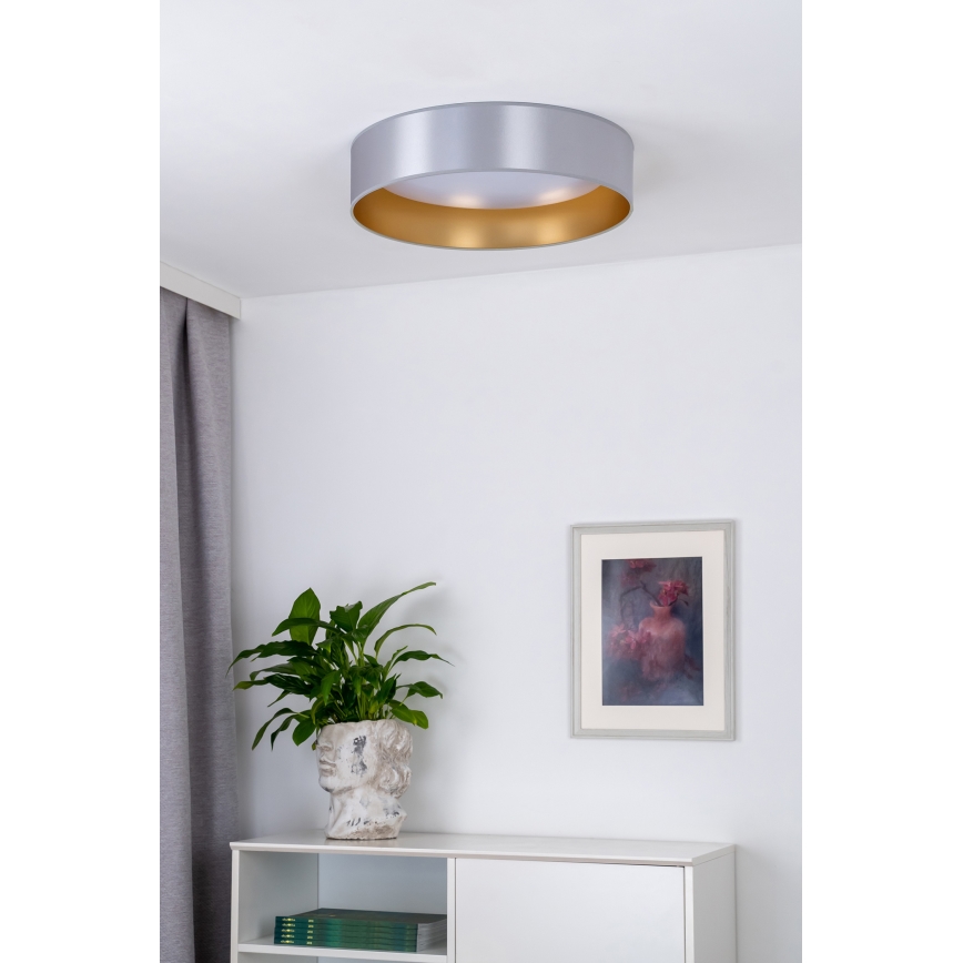 Duolla - Iluminação de teto LED ROLLER LED/24W/230V diâmetro 45 cm prateado/dourado