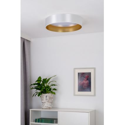 Duolla - Iluminação de teto LED ROLLER LED/24W/230V diâmetro 45 cm prateado/dourado