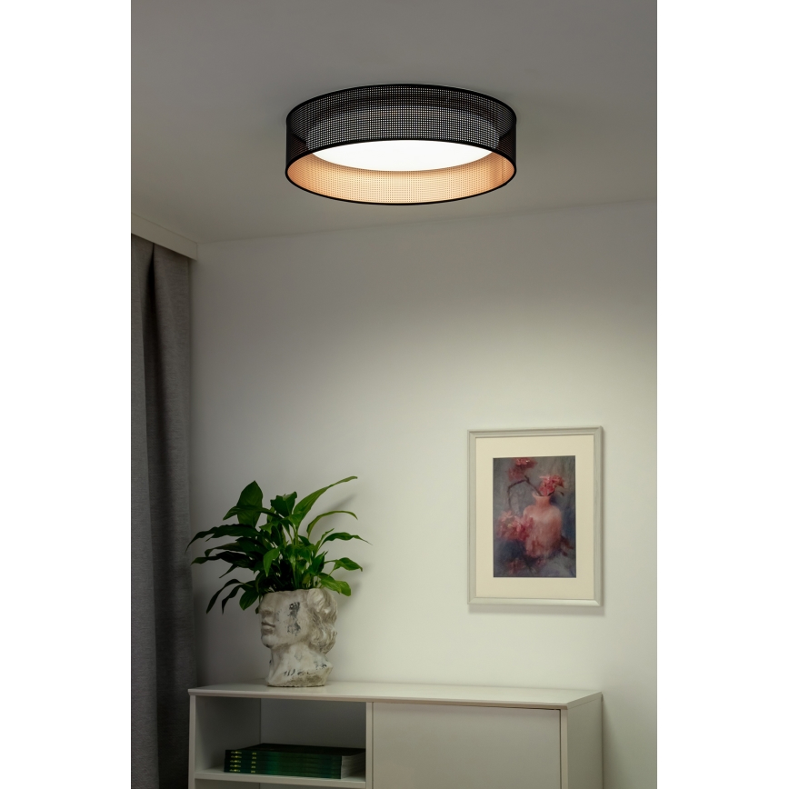 Duolla - Iluminação de teto LED ROLLER LED/24W/230V diâmetro 45 cm preto/cobre