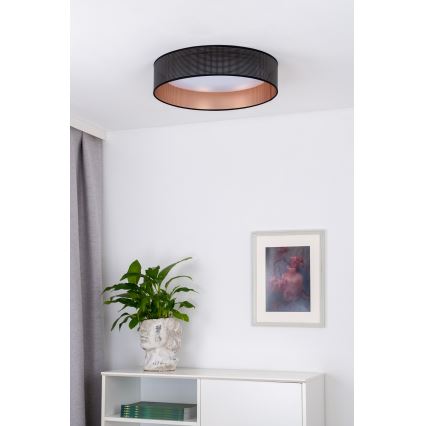 Duolla - Iluminação de teto LED ROLLER LED/24W/230V diâmetro 45 cm preto/cobre