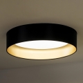 Duolla - Iluminação de teto LED ROLLER LED/24W/230V diâmetro 45 cm preto/dourado