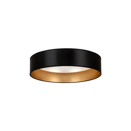 Duolla - Iluminação de teto LED ROLLER LED/24W/230V diâmetro 45 cm preto/dourado