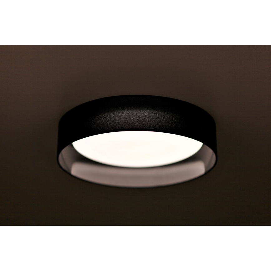 Duolla - Iluminação de teto LED ROLLER LED/24W/230V diâmetro 45 cm preto