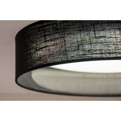 Duolla - Iluminação de teto LED ROLLER LED/24W/230V diâmetro 45 cm preto