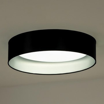 Duolla - Iluminação de teto LED ROLLER LED/24W/230V diâmetro 45 cm preto/prateado