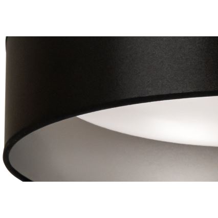 Duolla - Iluminação de teto LED ROLLER LED/24W/230V diâmetro 45 cm preto/prateado