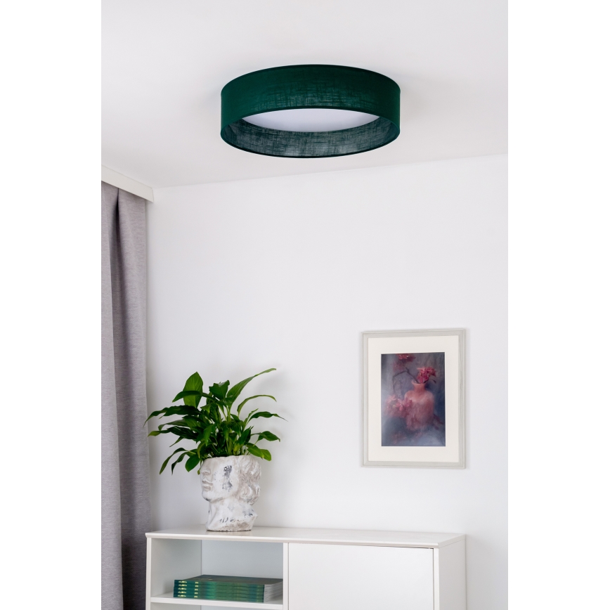 Duolla - Iluminação de teto LED ROLLER LED/24W/230V diâmetro 45 cm verde