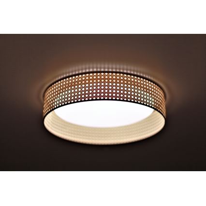 Duolla - Iluminação de teto LED ROLLER LED/24W/230V diâmetro 45 cm vime