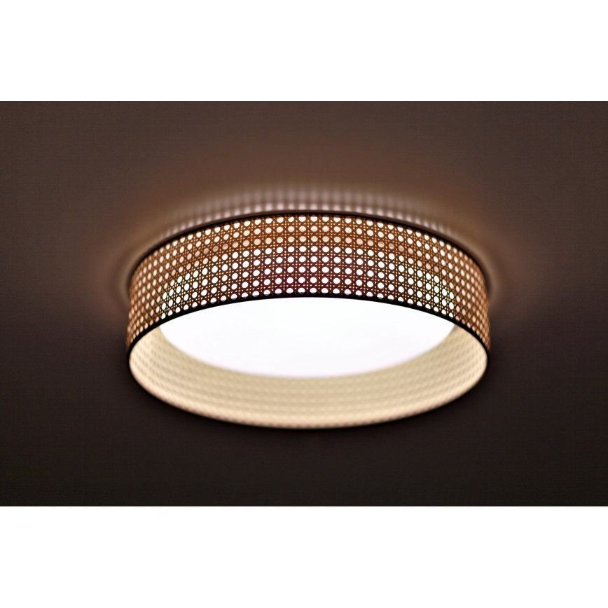 Duolla - Iluminação de teto LED ROLLER LED/24W/230V diâmetro 45 cm vime