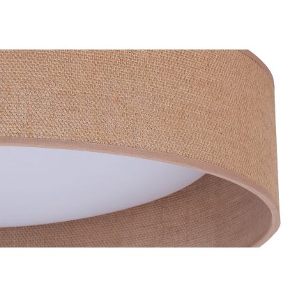 Duolla - Iluminação de teto LED ROLLER LED/24W/230V iluminação diâmetro 45 cm castanho