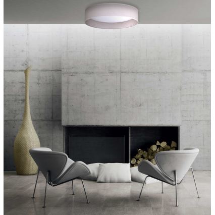 Duolla - Iluminação de teto LED ROLLER LED/24W/230V iluminação diâmetro 45 cm cinzento