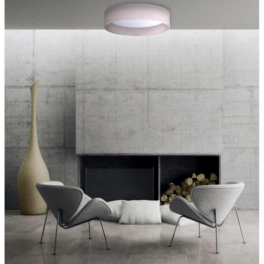 Duolla - Iluminação de teto LED ROLLER LED/24W/230V iluminação diâmetro 45 cm cinzento