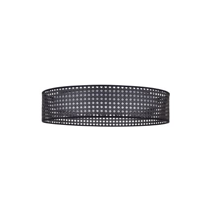 Duolla - Iluminação de teto LED ROLLER RATTAN LED/24W/230V diâmetro 45 cm preto