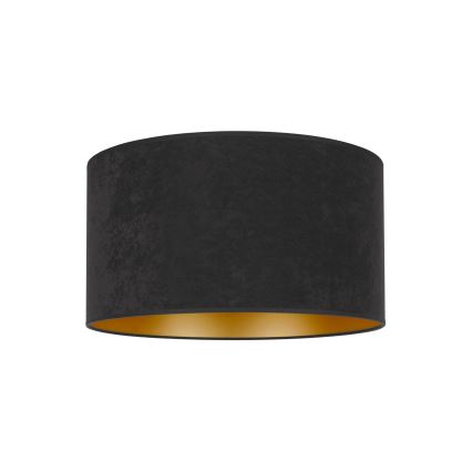 Duolla - Iluminação de teto ROLLER 1xE27/15W/230V diâmetro 40 cm preto/dourado