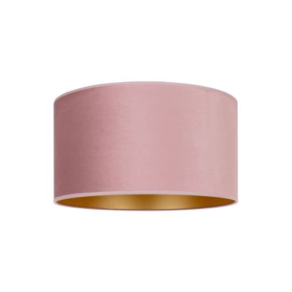 Duolla - Iluminação de teto ROLLER 1xE27/15W/230V diâmetro 40 cm rosa/dourado