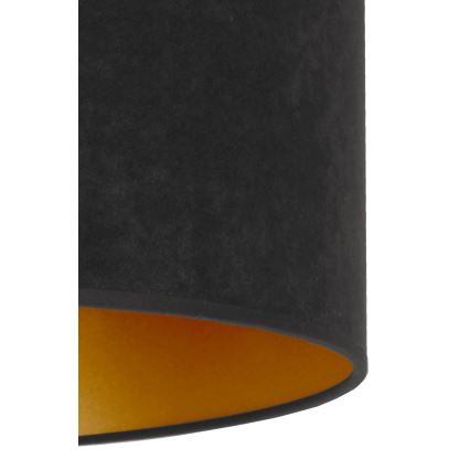 Duolla - Iluminação de teto ROLLER 3xE27/15W/230V diâmetro 60 cm preto/dourado