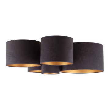 Duolla - Iluminação de teto ROLLER PENTO 5xE27/60W/230V antracite