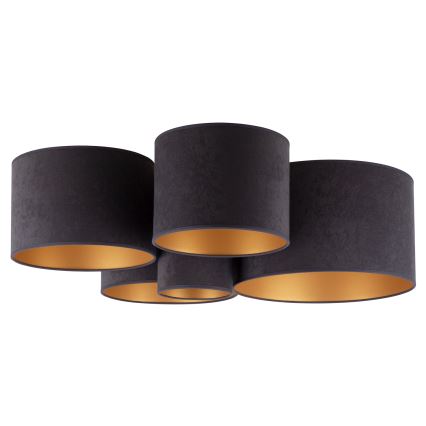 Duolla - Iluminação de teto ROLLER PENTO 5xE27/60W/230V antracite