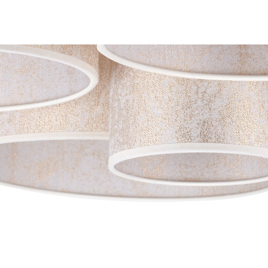 Duolla - Iluminação de teto ROLLER PENTO 5xE27/60W/230V dourada