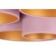 Duolla - Iluminação de teto ROLLER PENTO 5xE27/60W/230V rosa