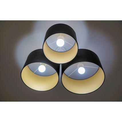 Duolla - Iluminação de teto ROLLER TRIO 3xE27/60W/230V antracite