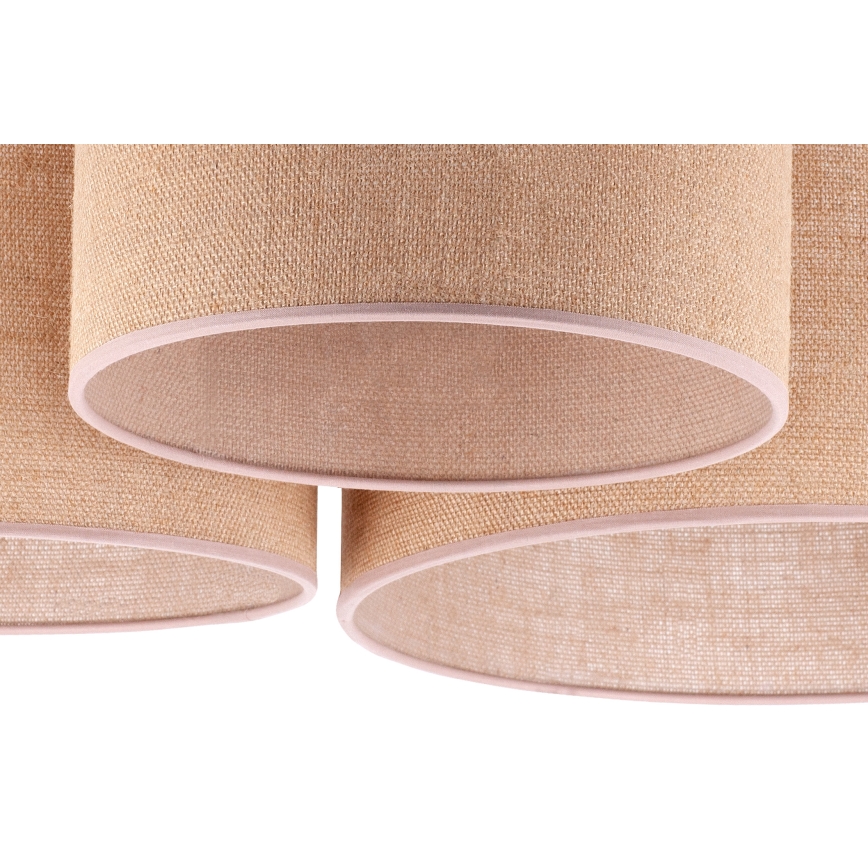 Duolla - Iluminação de teto ROLLER TRIO 3xE27/60W/230V bege