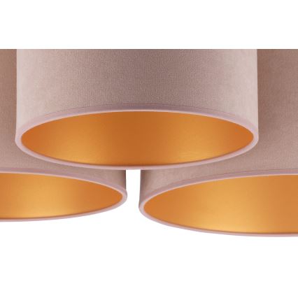 Duolla - Iluminação de teto ROLLER TRIO 3xE27/60W/230V castanho