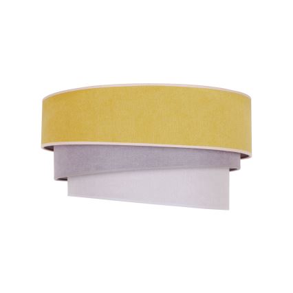 Duolla - Iluminação de teto TRIO 1xE27/15W/230V diâmetro 45 cm amarelo/cinzento/branco