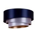 Duolla - Iluminação de teto TRIO 1xE27/15W/230V diâmetro 45 cm azul/prateado/cobre