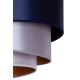 Duolla - Iluminação de teto TRIO 1xE27/15W/230V diâmetro 45 cm azul/prateado/cobre