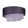 Duolla - Iluminação de teto TRIO 1xE27/15W/230V diâmetro 45 cm preto/rosa/prateado
