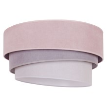 Duolla - Iluminação de teto TRIO 1xE27/15W/230V diâmetro 45 cm rosa/cinzento/branco
