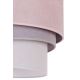 Duolla - Iluminação de teto TRIO 1xE27/15W/230V diâmetro 45 cm rosa/cinzento/branco