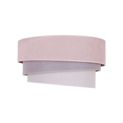 Duolla - Iluminação de teto TRIO 1xE27/15W/230V diâmetro 45 cm rosa/cinzento/branco