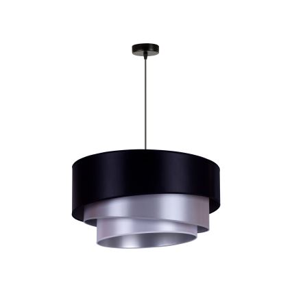 Duolla - Iluminação de teto TRIO 1xE27/15W/230V diâmetro 60 cm azul/prateado
