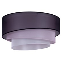Duolla - Iluminação de teto TRIO 3xE27/15W/230V diâmetro 60 cm preto/rosa/prateado